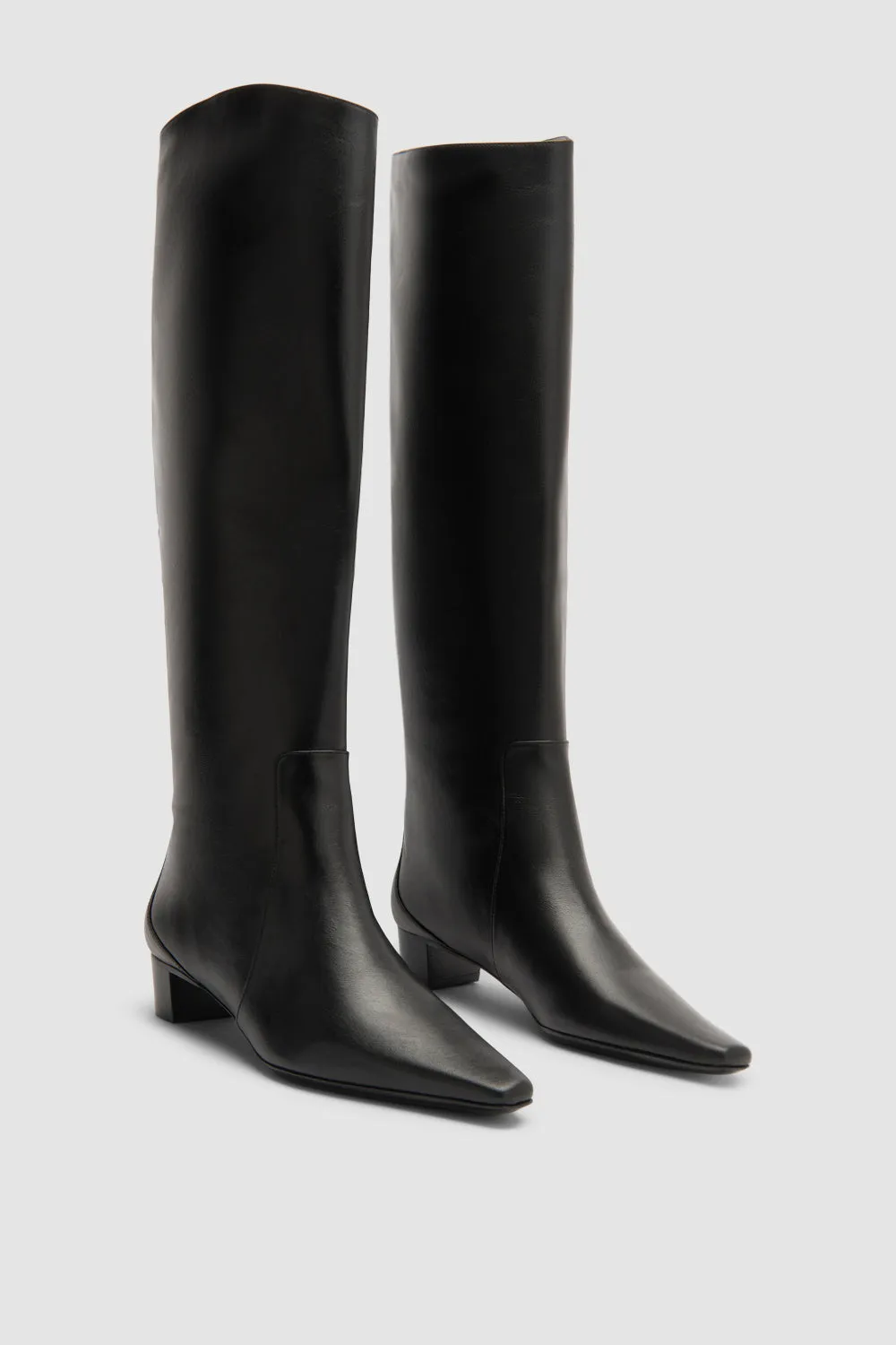 Pascal Black Nappa Leather Knee-High Boot sold by BY FAR product image thumbnail 2