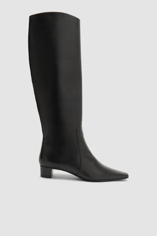 Pascal Black Nappa Leather Knee-High Boot sold by BY FAR