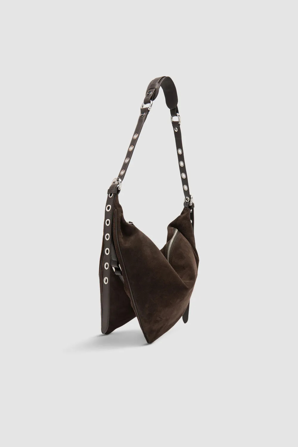 Trayana Ristretto Suede and Nappa Leather Crossbody Bag sold by BY FAR product image thumbnail 2