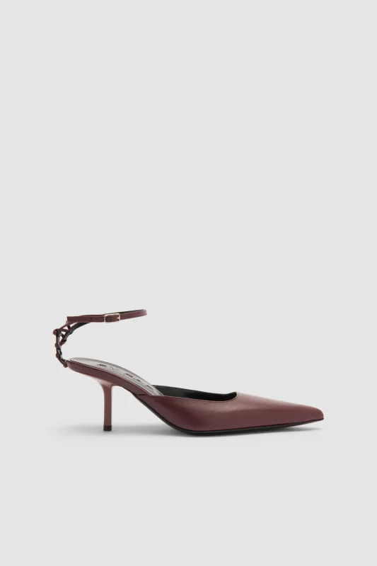 Teese Sour Cherry Nappa Leather Pump sold by BY FAR