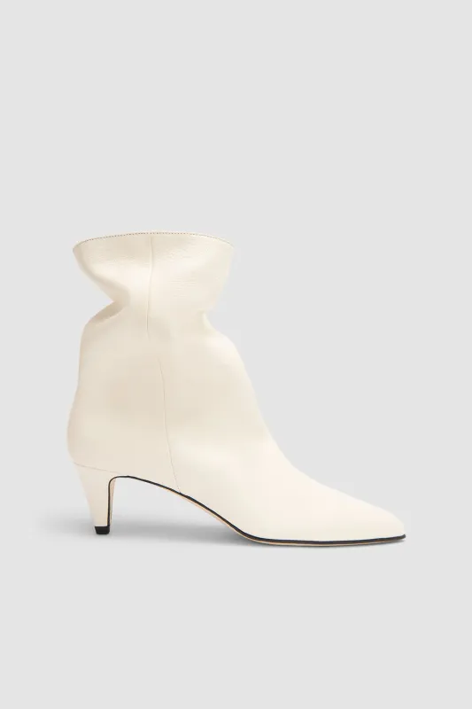 Lysander Limewash Washed Leather Ankle Boot sold by BY FAR