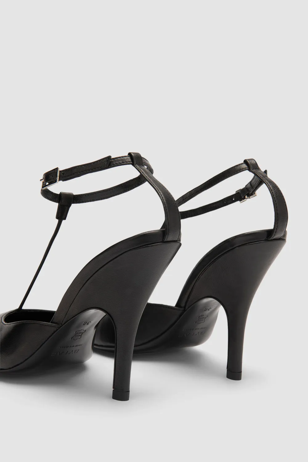 Tara Black Lamb Nappa Leather Pump sold by BY FAR product image thumbnail 5