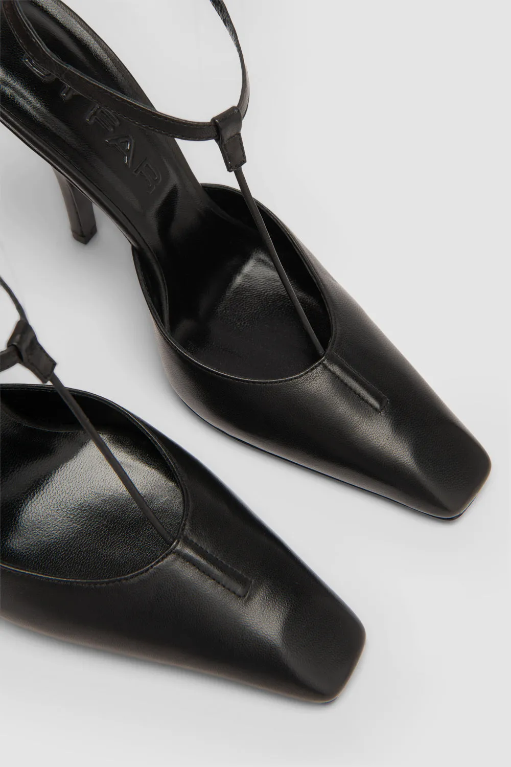 Tara Black Lamb Nappa Leather Pump sold by BY FAR product image thumbnail 3