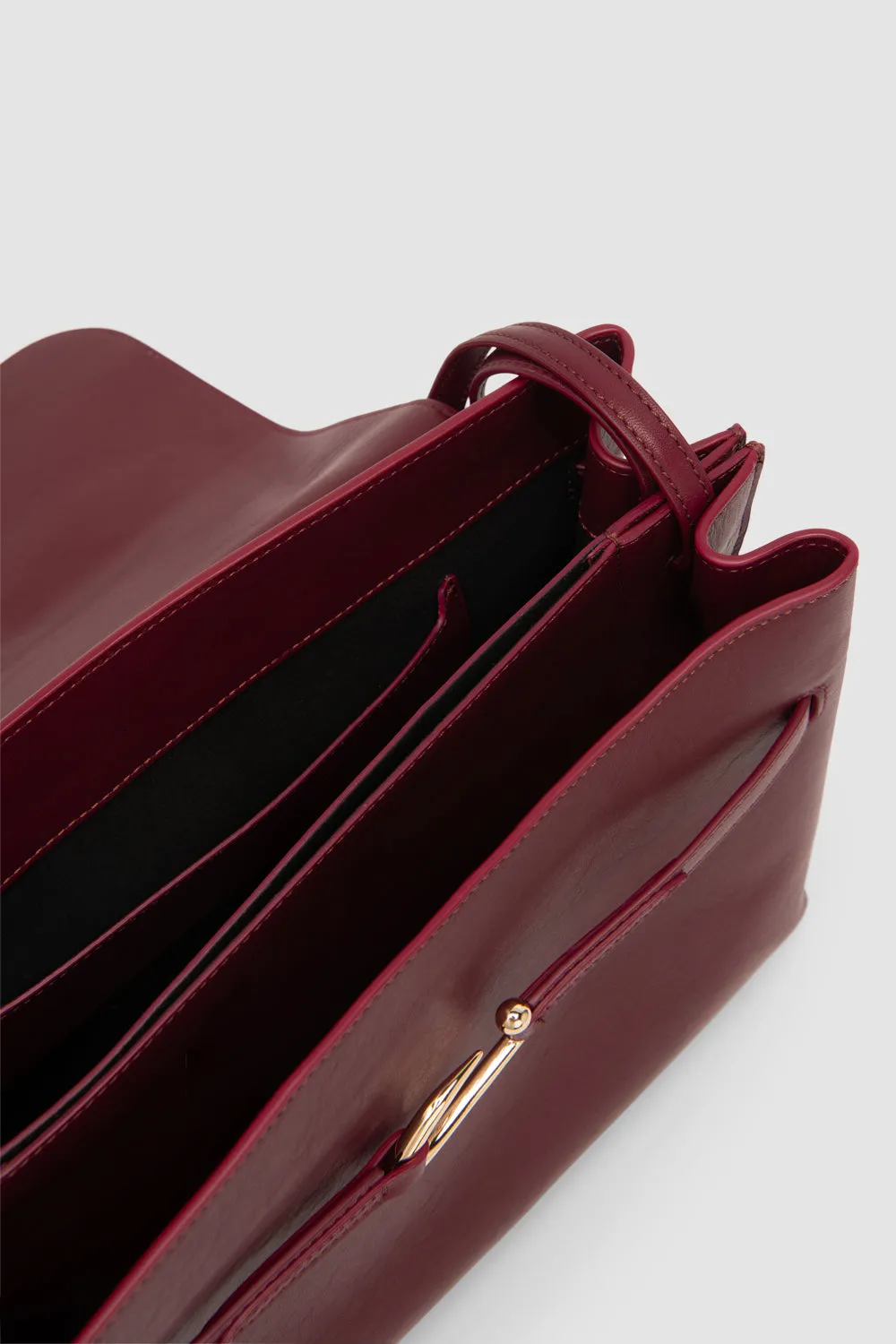 Cora Sour Cherry Nappa Leather Shoulder Bag sold by BY FAR product image thumbnail 5