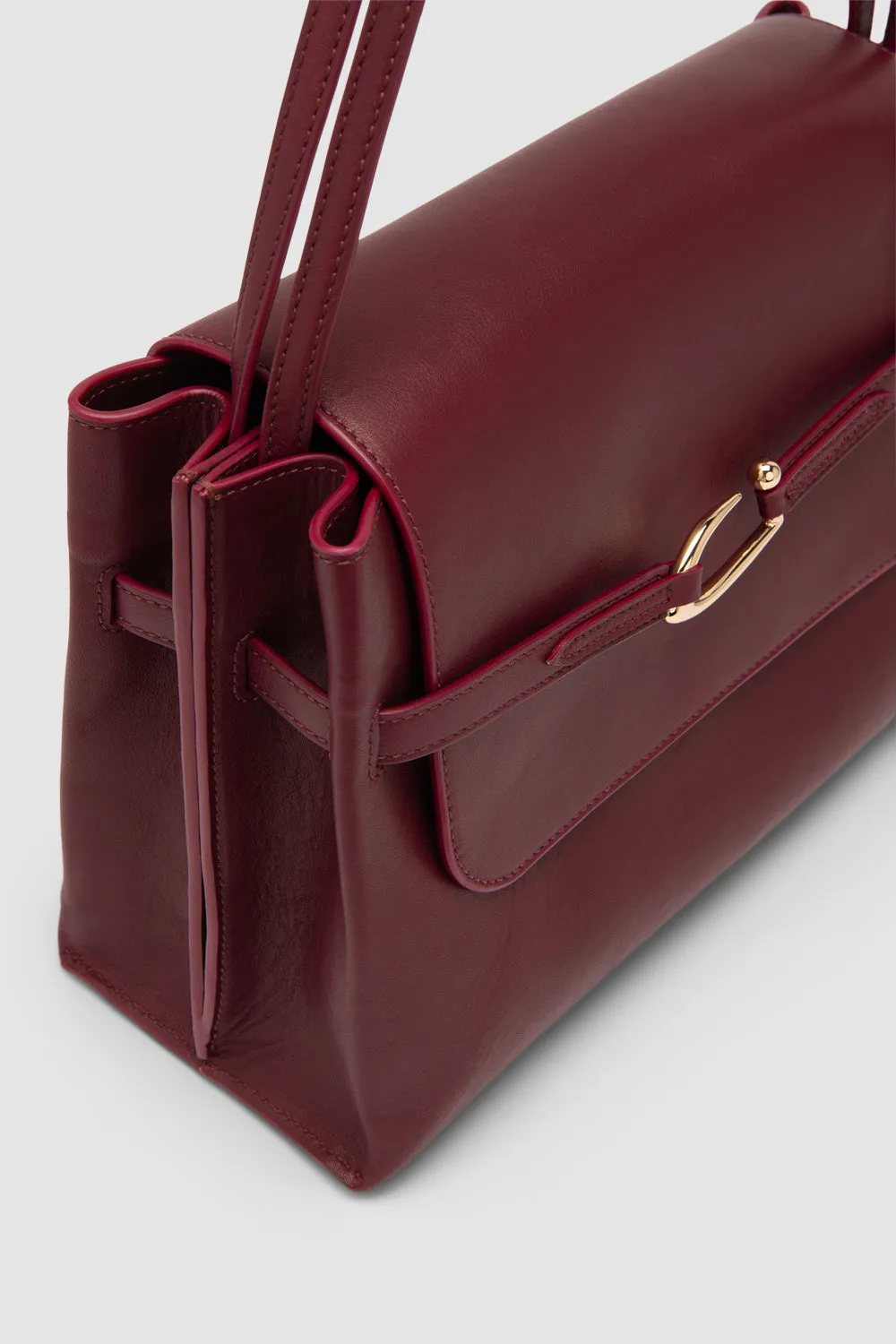 Cora Sour Cherry Nappa Leather Shoulder Bag sold by BY FAR product image thumbnail 4