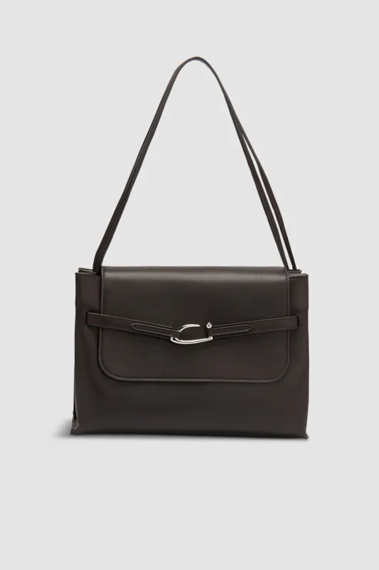 Cora Ristretto Nappa Leather Shoulder Bag sold by BY FAR