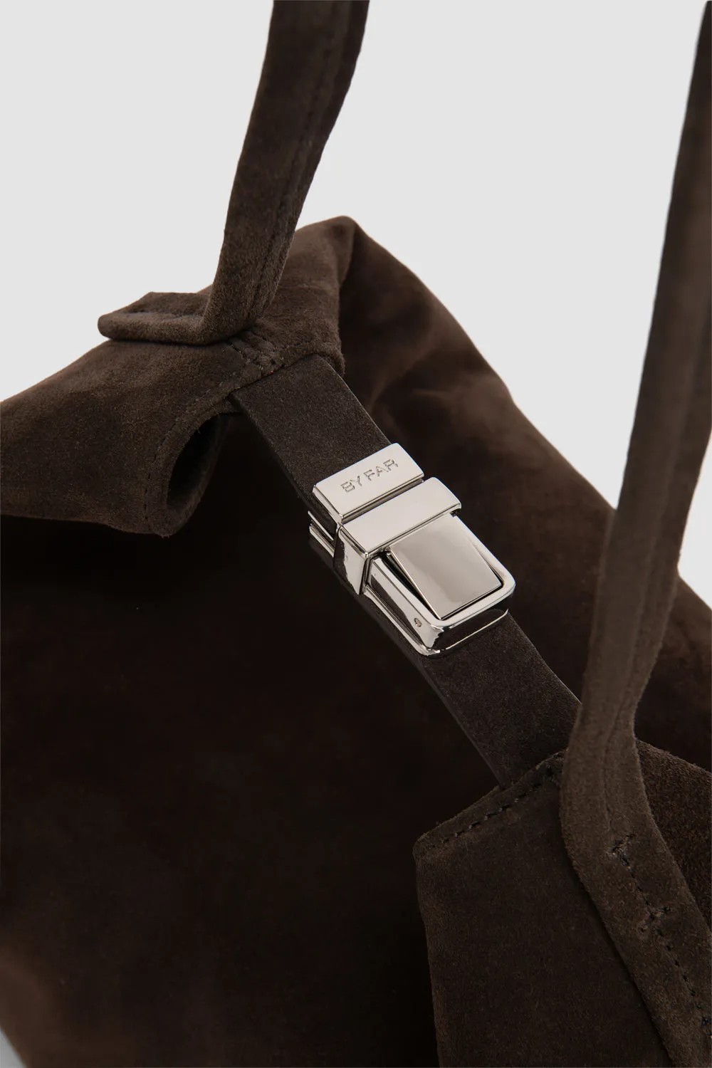 Bea Ristretto Suede Leather Hobo Bag sold by BY FAR product image thumbnail 3