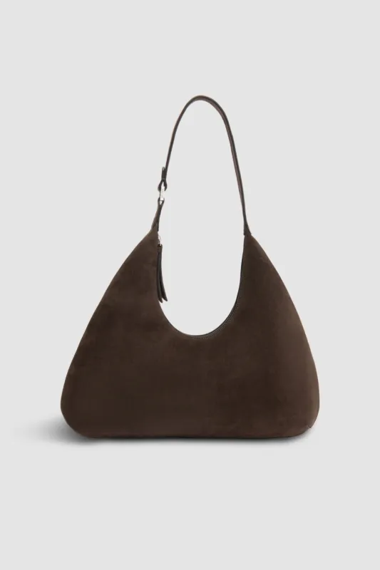 Amber Ristretto Suede Leather Shoulder Bag sold by BY FAR