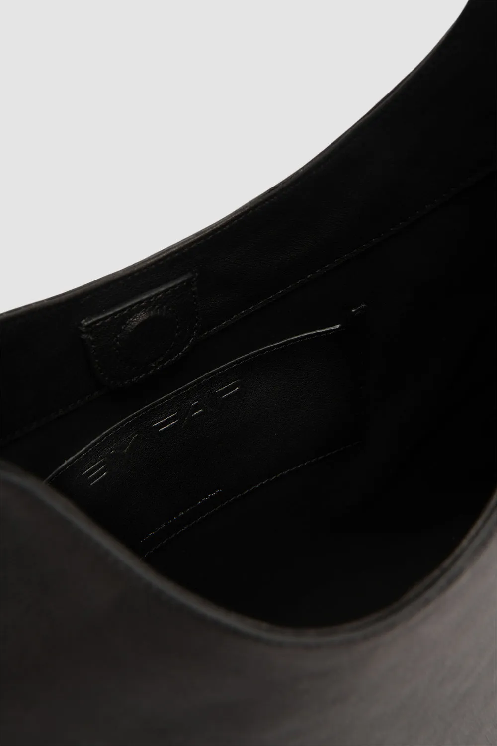 Camryn Black Washed Leather Shoulder Bag sold by BY FAR product image thumbnail 4