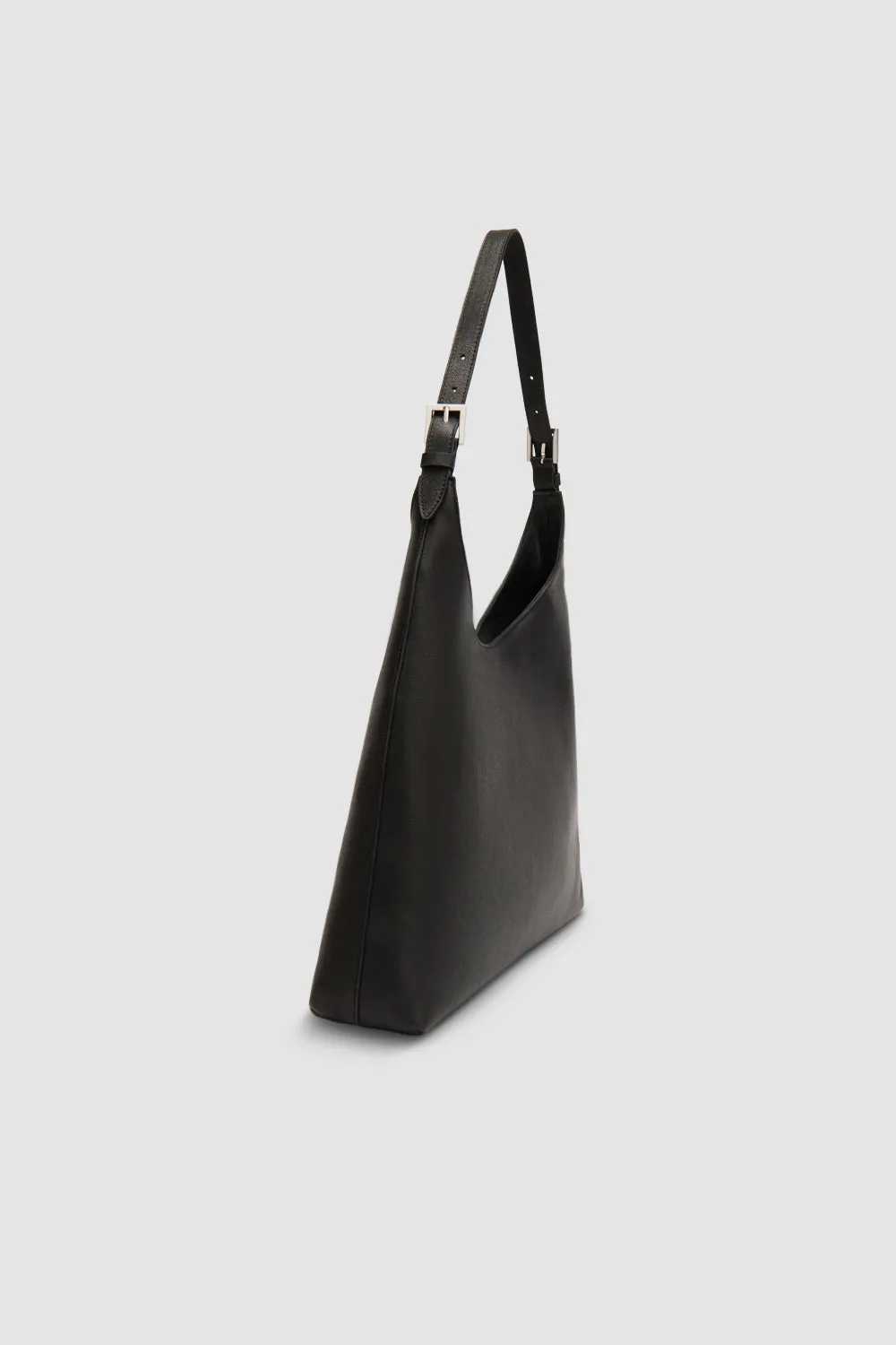 Camryn Black Washed Leather Shoulder Bag sold by BY FAR product image thumbnail 2