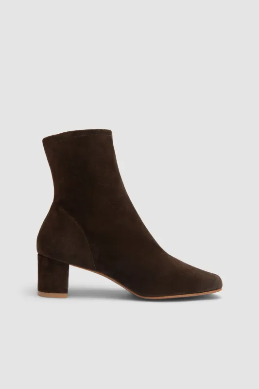Sofia Ristretto Suede Leather Ankle Boot sold by BY FAR