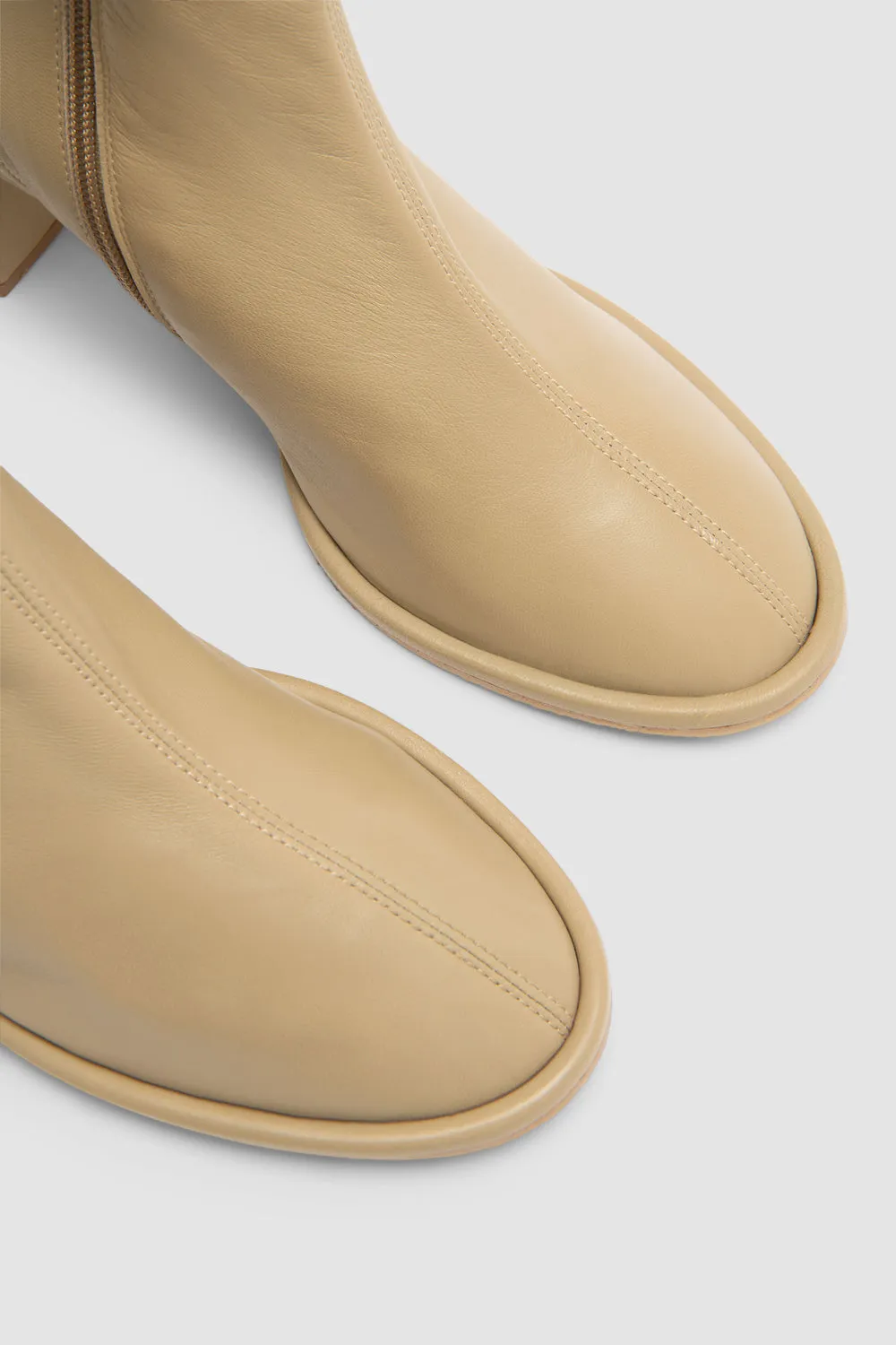 Josiah Mangrove Lamb Nappa Leather Ankle Boot sold by BY FAR product image thumbnail 3