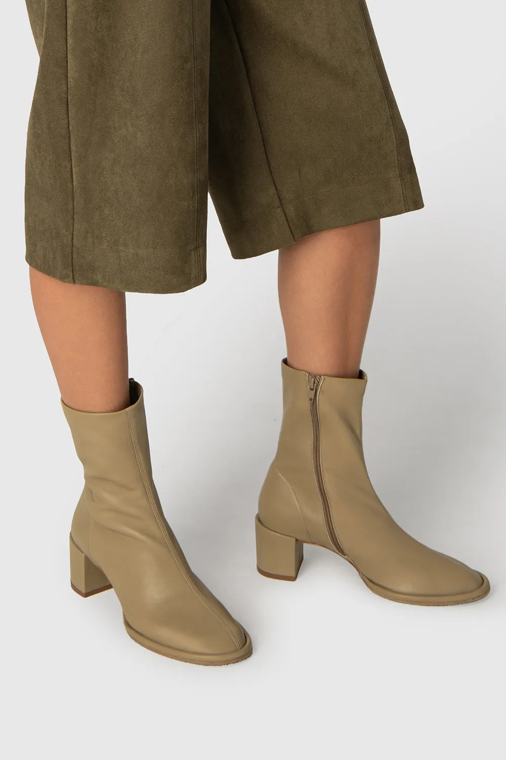 Josiah Mangrove Lamb Nappa Leather Ankle Boot sold by BY FAR product image thumbnail 5