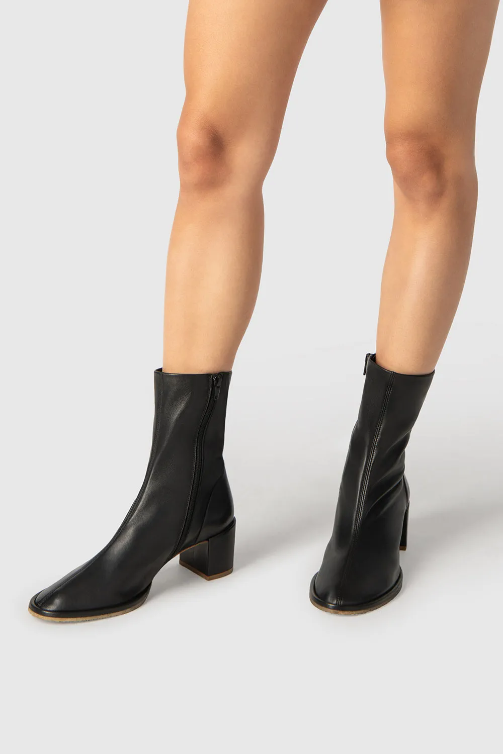 Josiah Black Lamb Nappa Leather Ankle Boot sold by BY FAR product image thumbnail 5