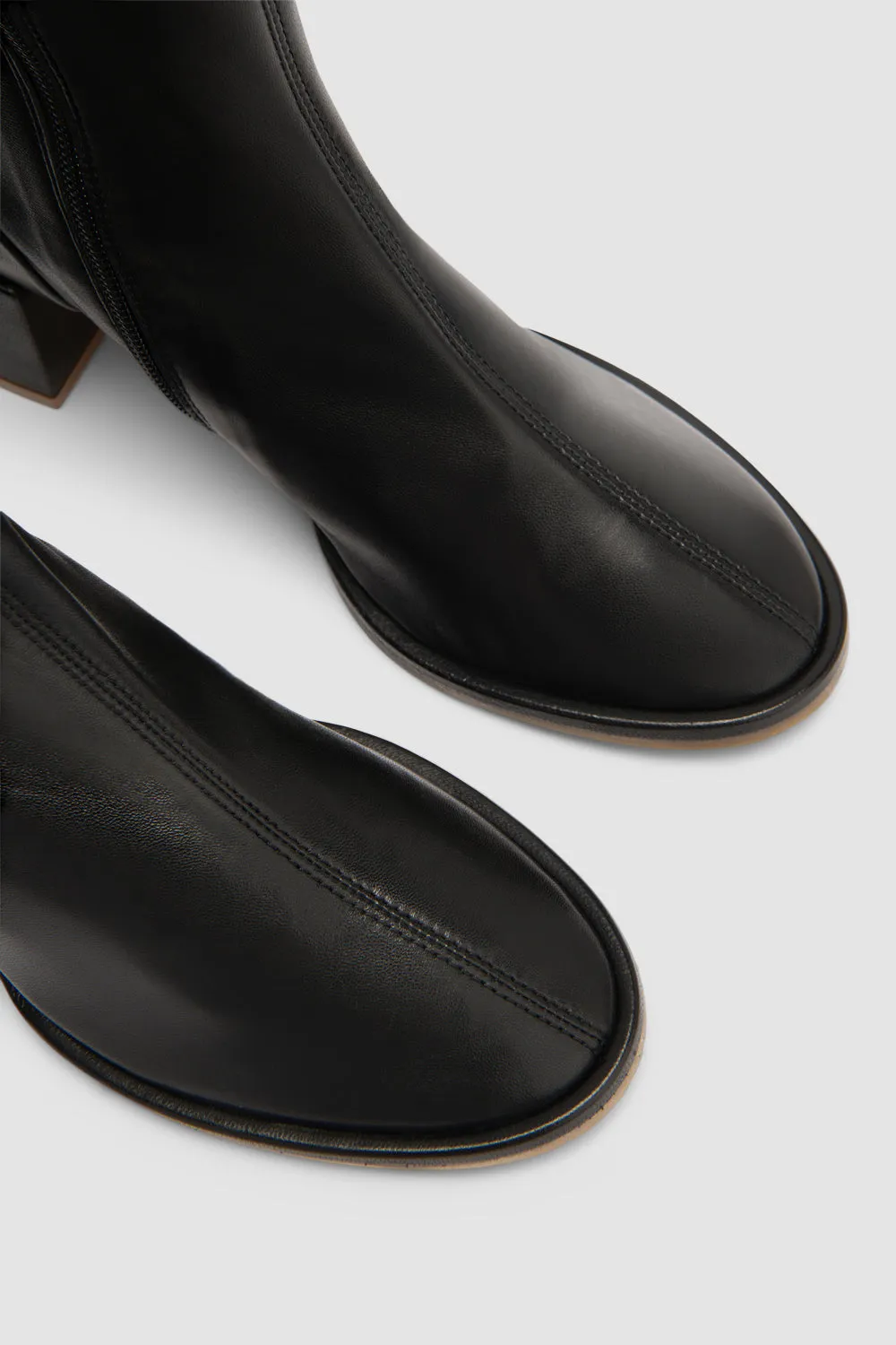 Josiah Black Lamb Nappa Leather Ankle Boot sold by BY FAR product image thumbnail 3