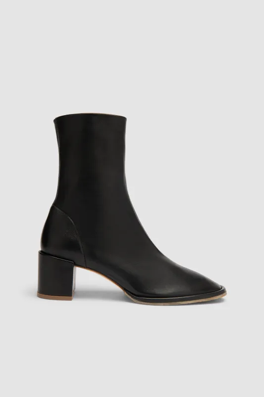 Josiah Black Lamb Nappa Leather Ankle Boot sold by BY FAR
