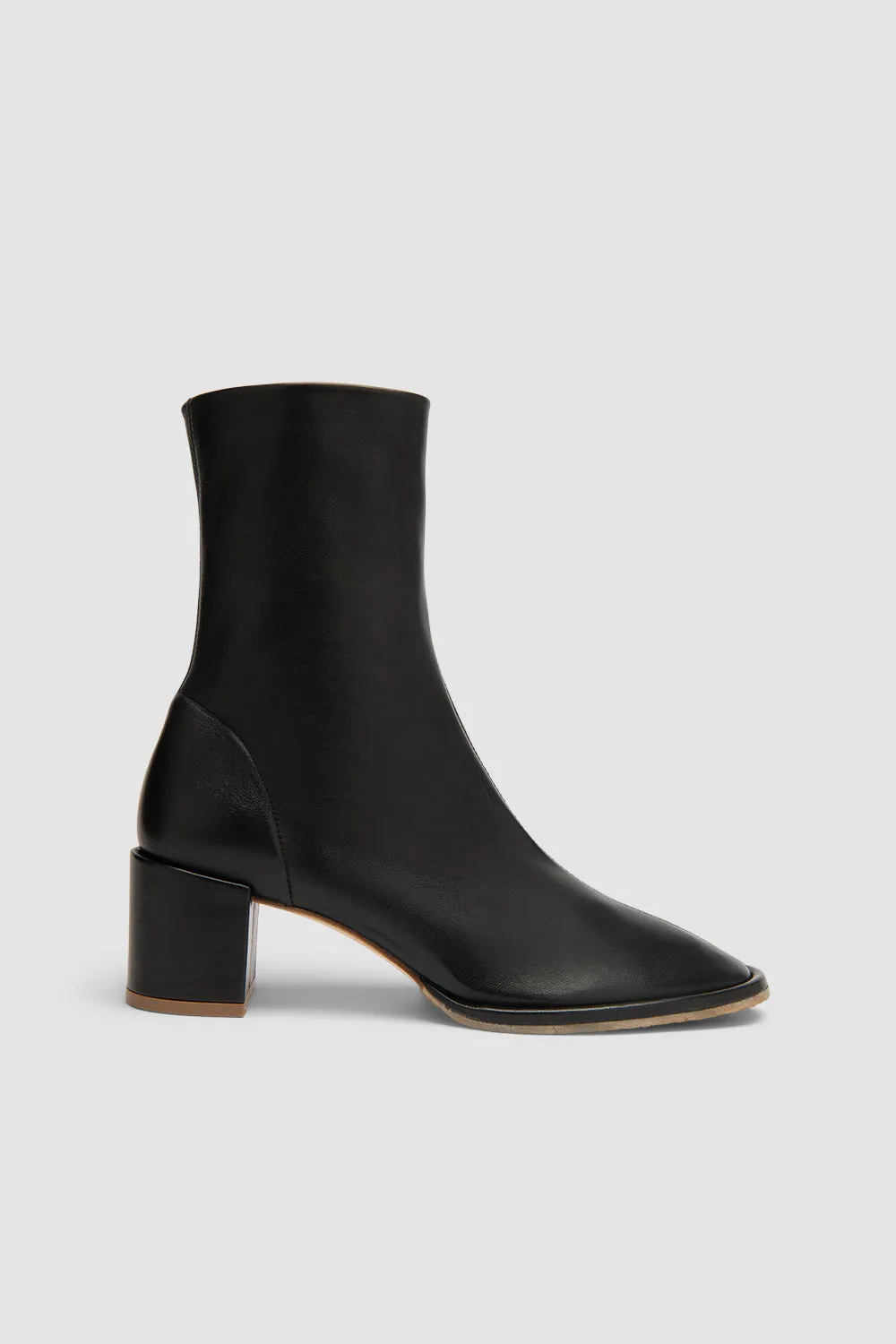 Josiah Black Lamb Nappa Leather Ankle Boot sold by BY FAR