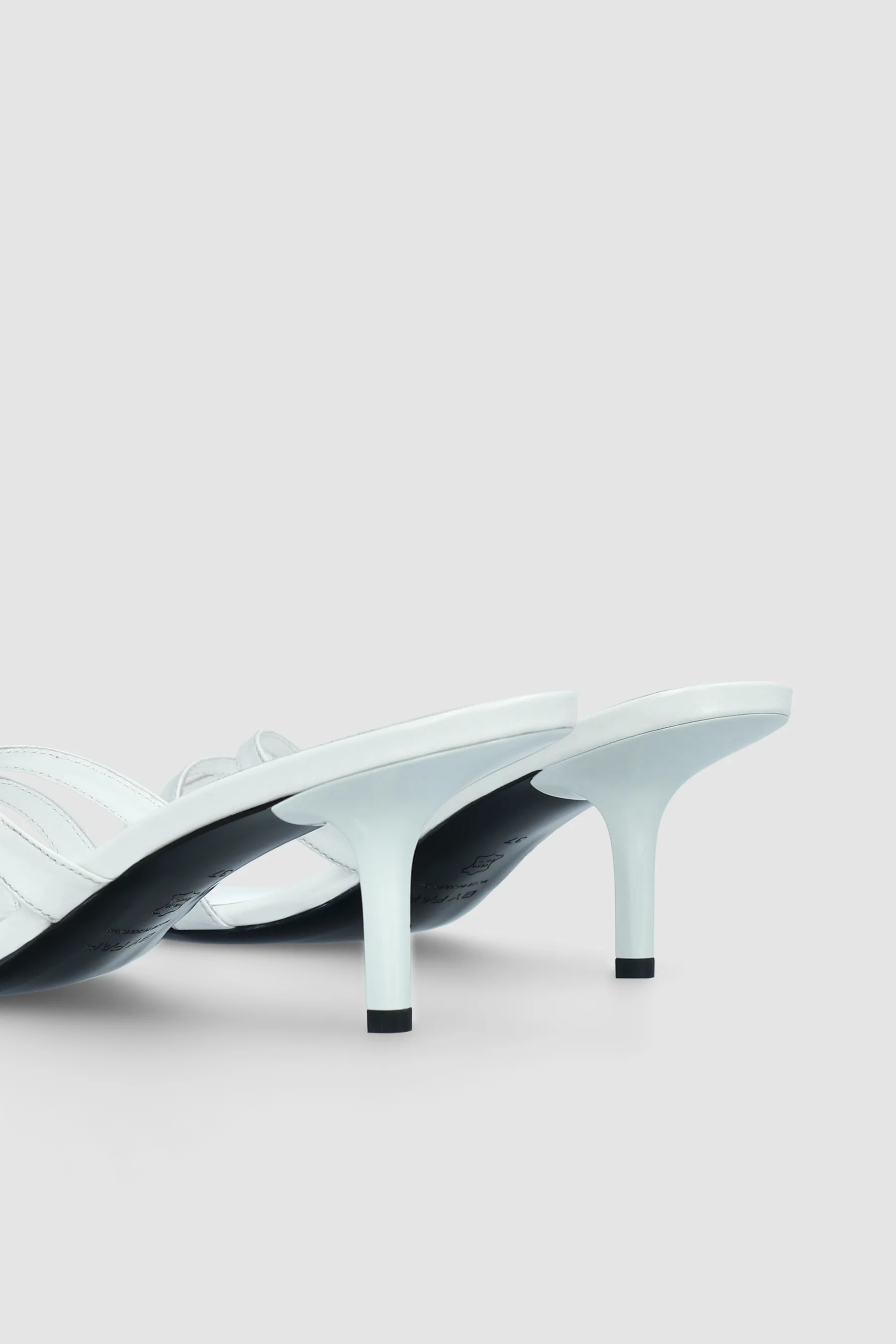 Julie Burrata Creased Calf Leather Mule sold by BY FAR product image thumbnail 4