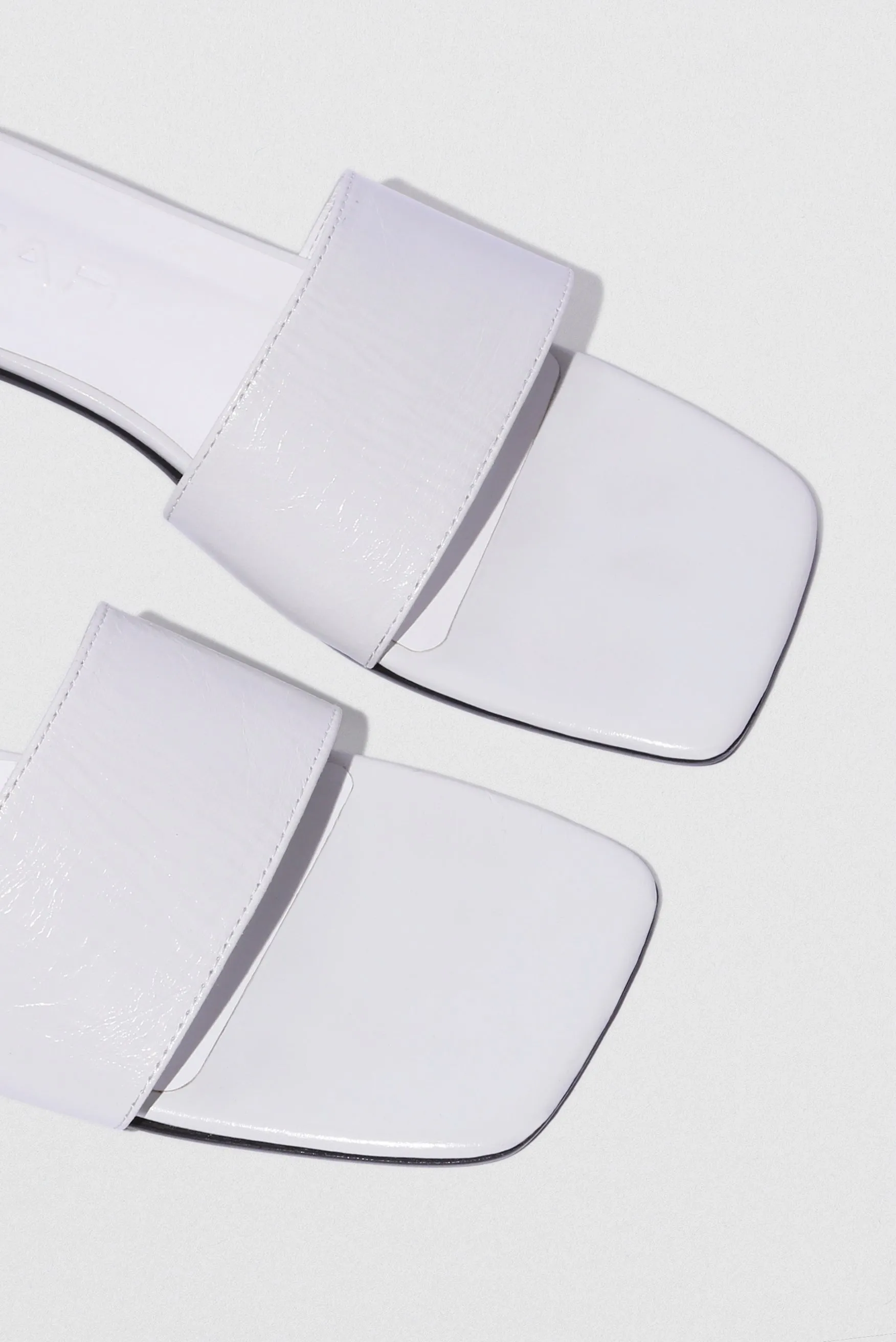 Ceni Burrata Creased Calf Leather Slip-On Mule sold by BY FAR product image thumbnail 3