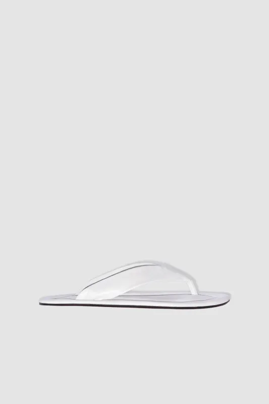 Dasha Burrata Creased Calf Leather Flip-Flop Sandal sold by BY FAR
