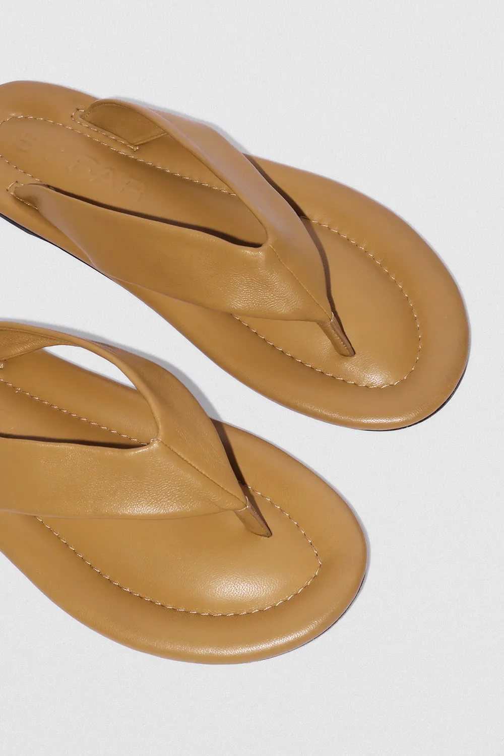 Dasha Cumin Lamb Nappa Leather Flip-Flop Sandal sold by BY FAR product image thumbnail 3