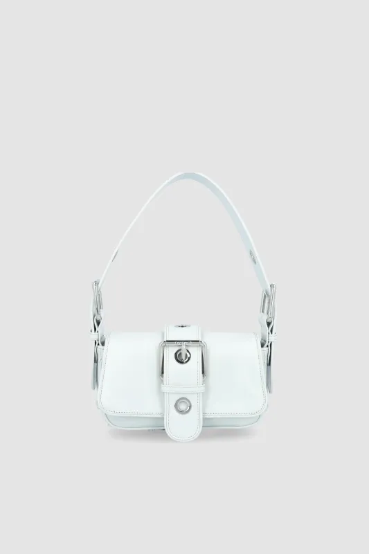 Eloise Burrata Creased Calf Leather Shoulder Bag sold by BY FAR