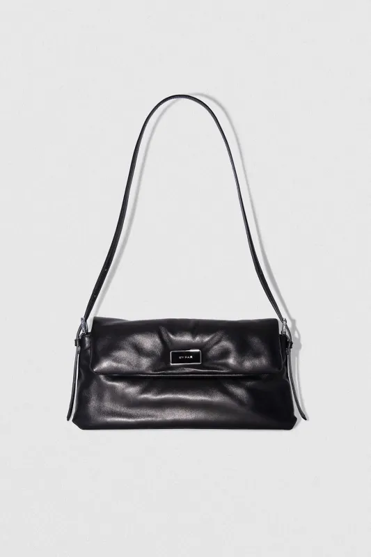 Puffy Tilda Black Lamb Nappa Leather Shoulder Bag made by BY FAR