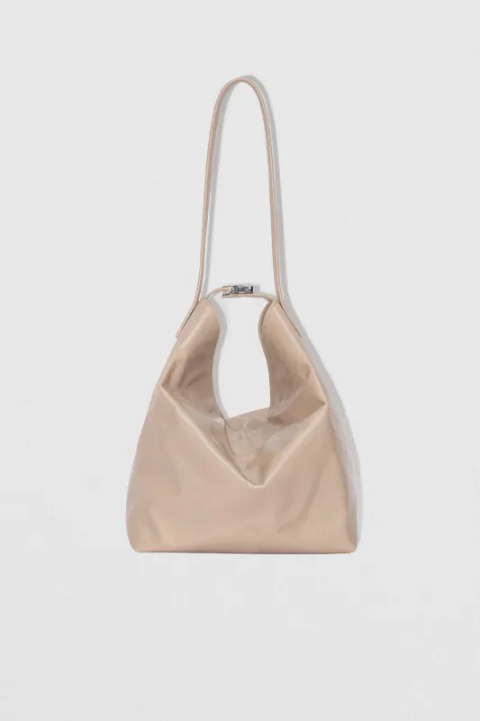 Maxi Bea Dryland Creased Calf Leather Hobo Bag sold by BY FAR