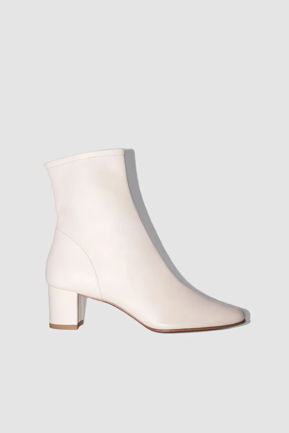 Sofia White Leather Ankle Boot sold by BY FAR