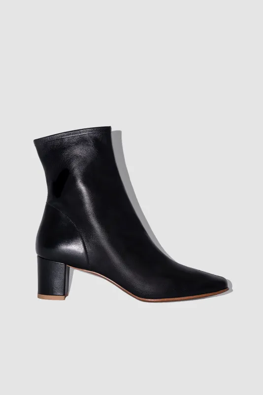 Sofia Black Leather Ankle Boot sold by BY FAR