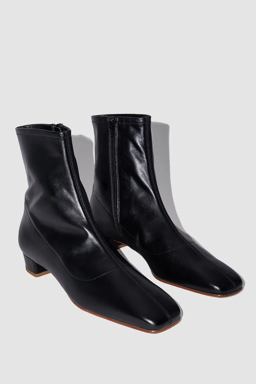 Este Black Leather Ankle Boot sold by BY FAR product image thumbnail 2