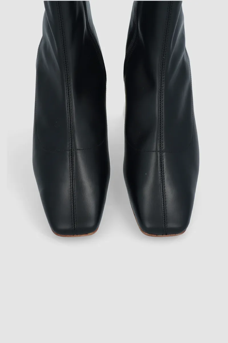 Este Black Leather Ankle Boot sold by BY FAR product image thumbnail 4