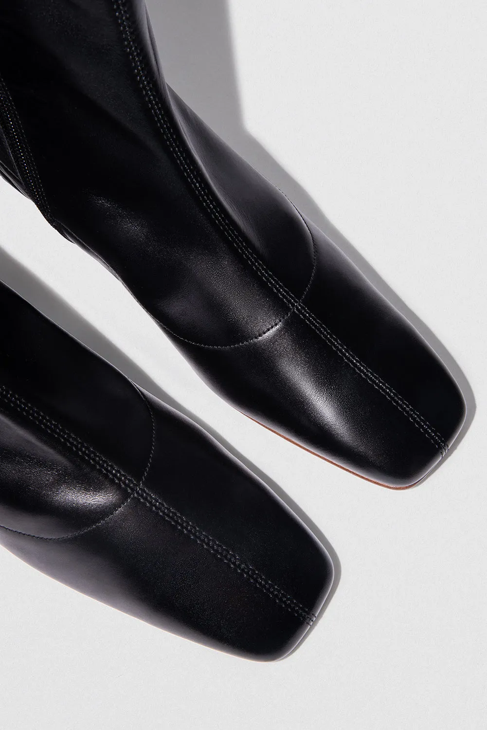 Este Black Leather Ankle Boot sold by BY FAR product image thumbnail 3