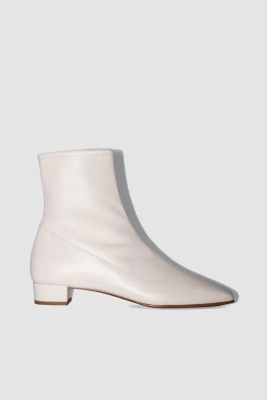 Este White Leather Ankle Boot sold by BY FAR