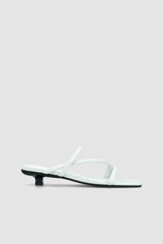 Morena Burrata Creased Calf Leather Mule sold by BY FAR