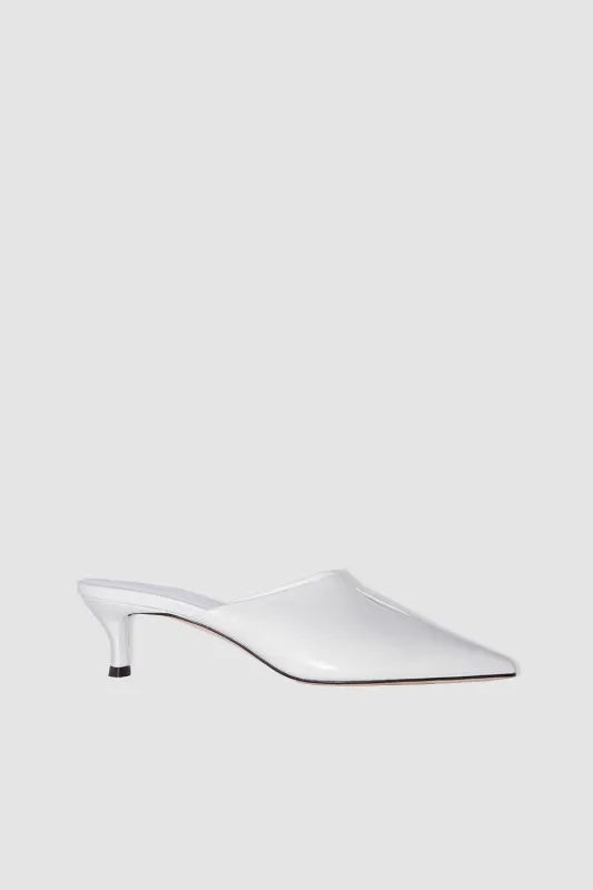 Luciana Burrata Creased Calf Leather Mule sold by BY FAR