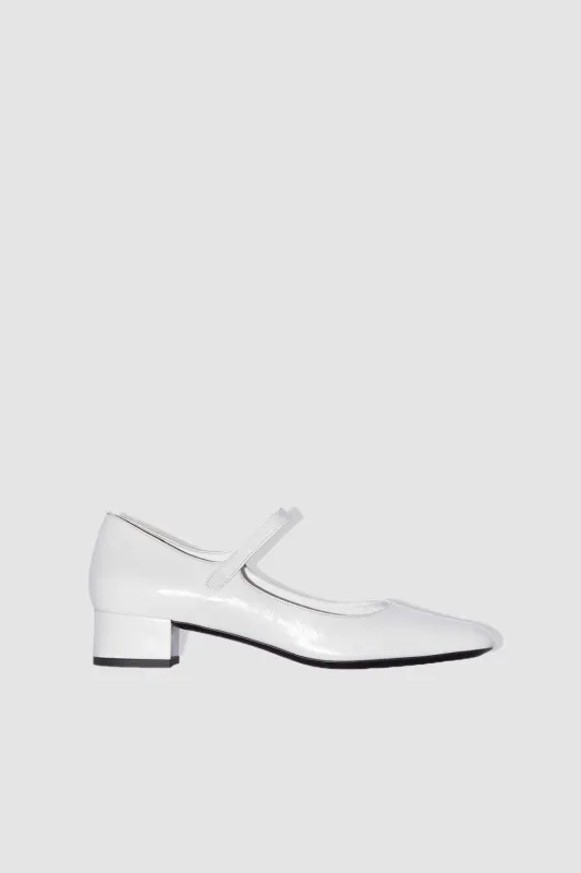 Ginny Burrata Creased Calf Leather Mary Jane Pump sold by BY FAR