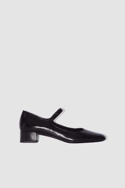 Ginny Black Glossed Nappa Leather Mary Jane Pump sold by BY FAR