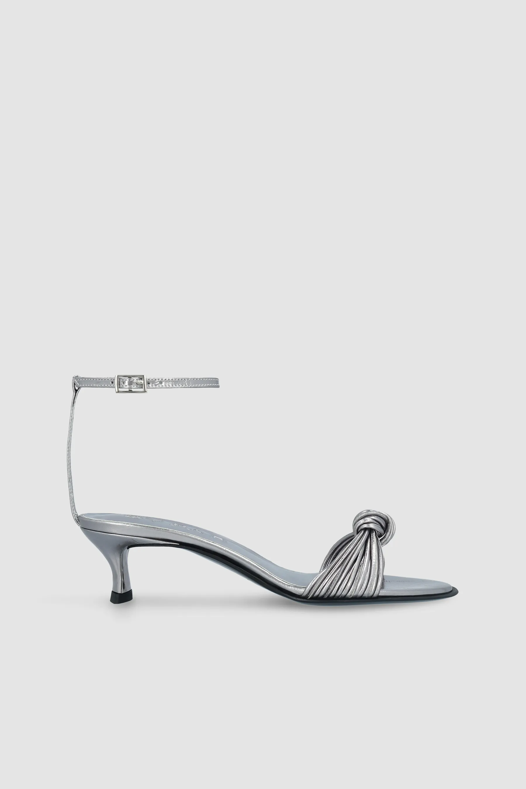Egon Inox Eel Embossed Metallic Leather Sandal sold by BY FAR