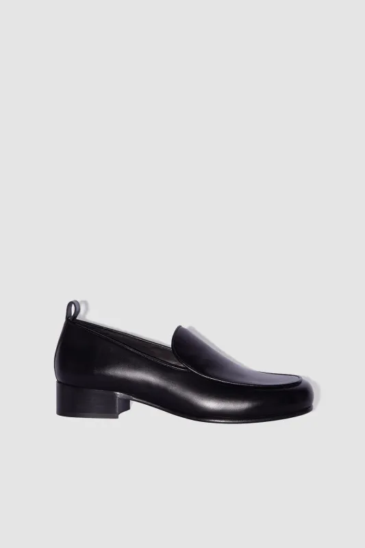Alfred Black Nappa Leather Loafer sold by BY FAR