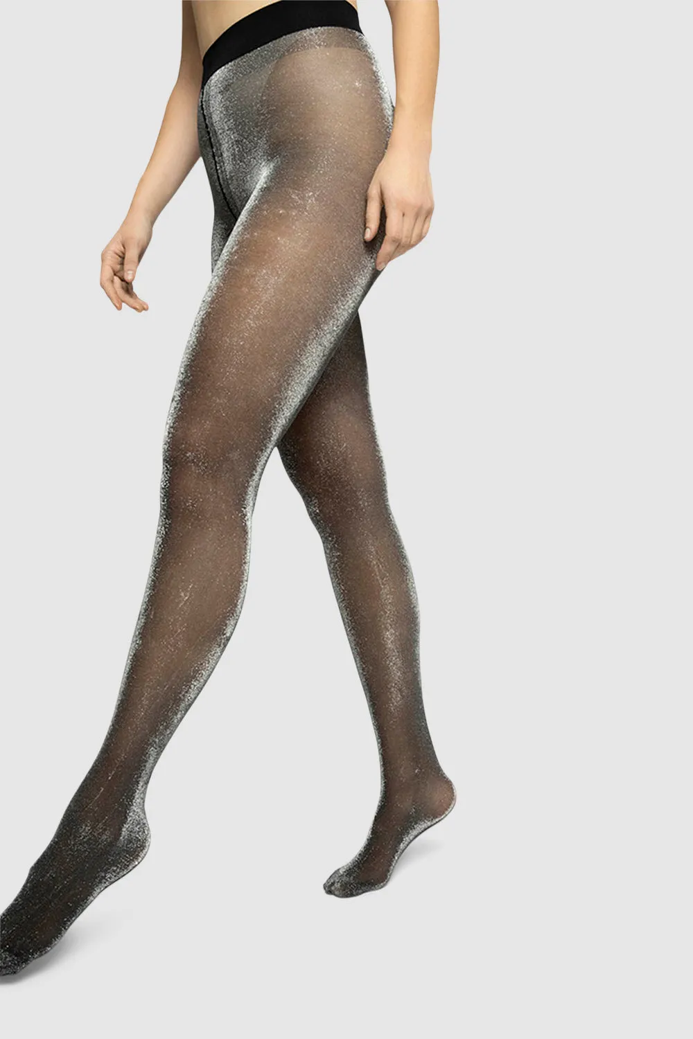 Tora Shimmery Tights - Black sold by BY FAR product image thumbnail 2