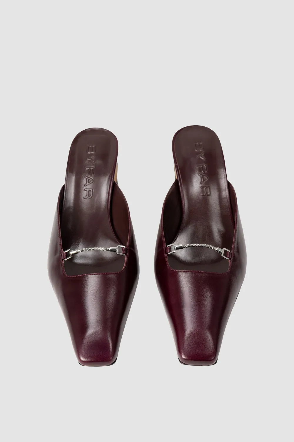 Leda Grape Calf Leather Mule sold by BY FAR product image thumbnail 3
