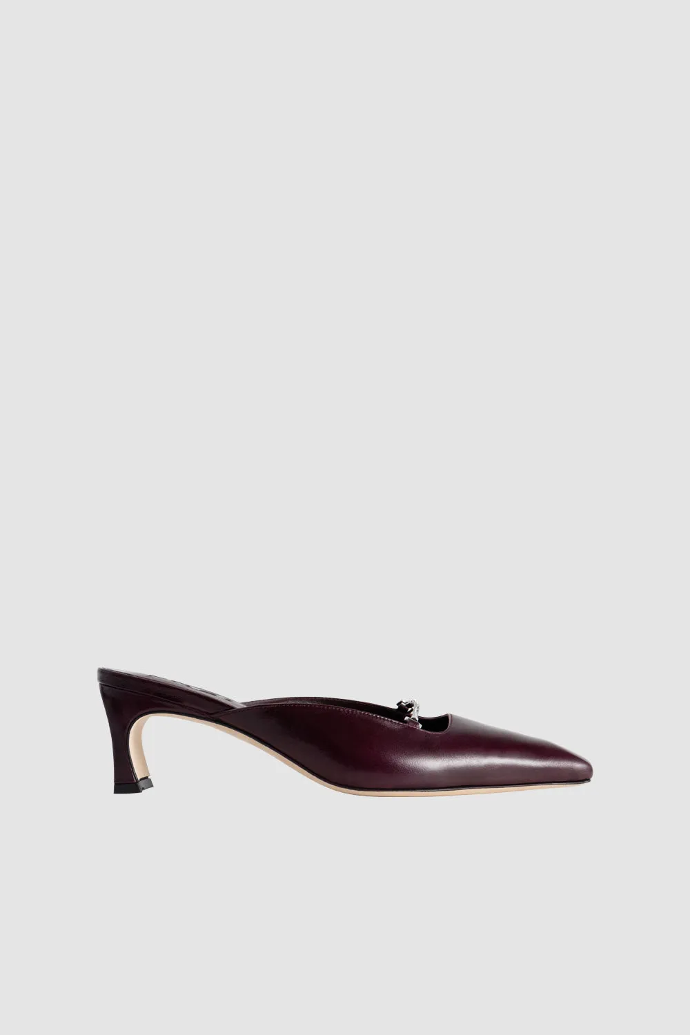 Leda Grape Calf Leather Mule sold by BY FAR