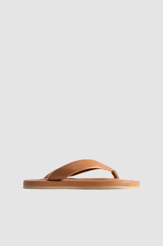 Dasha 2.0 Summer Tan Nappa Leather Flip-Flop Sandal sold by BY FAR