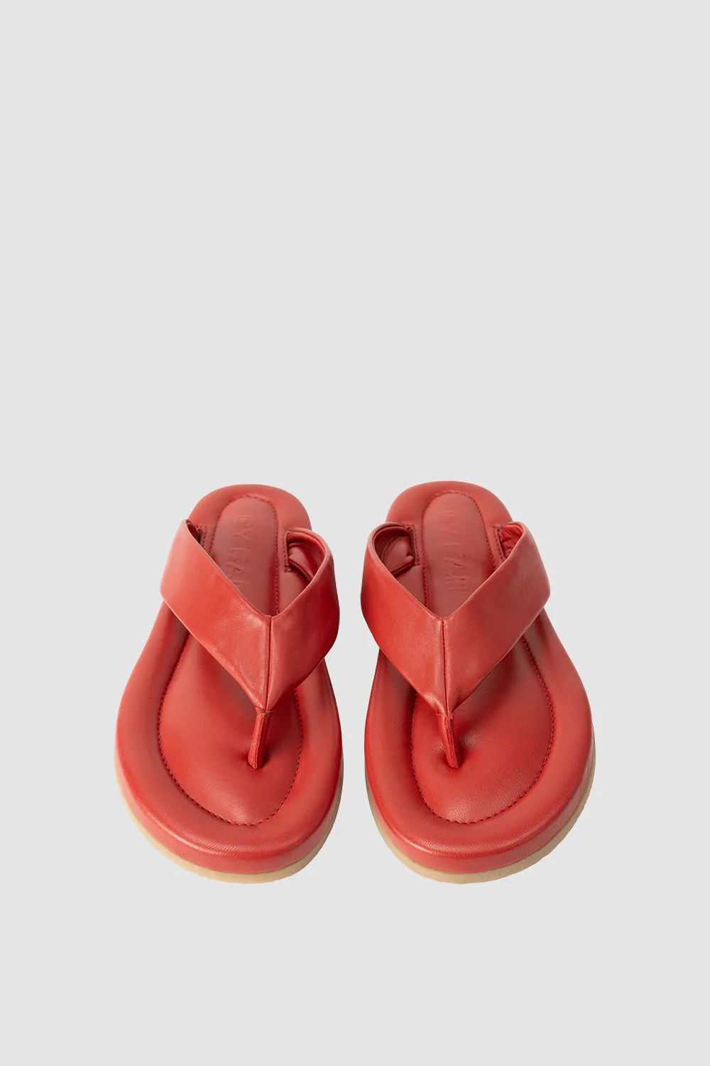 Dasha 2.0 Blood Red Nappa Leather Flip-Flop Sandal sold by BY FAR product image thumbnail 3