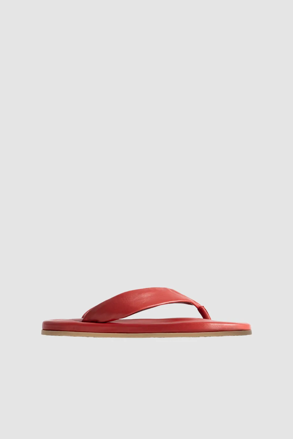 Dasha 2.0 Blood Red Nappa Leather Flip-Flop Sandal sold by BY FAR
