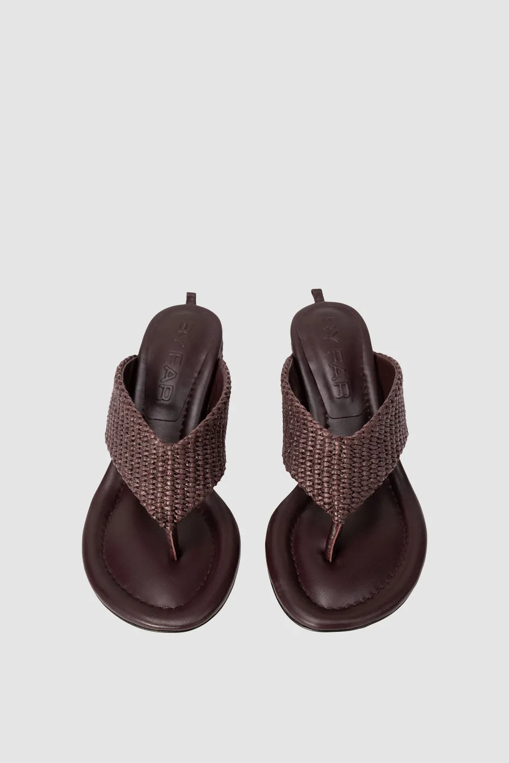 Dasha Heel Grape Raffia sold by BY FAR product image thumbnail 3