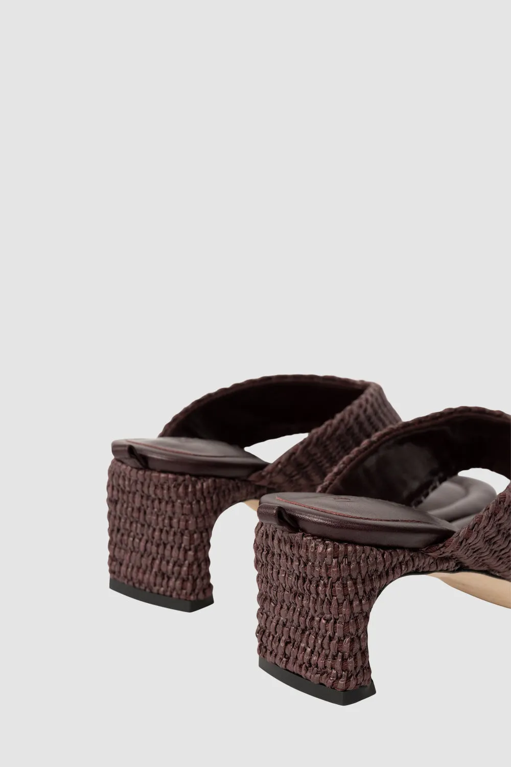 Dasha Heel Grape Raffia sold by BY FAR product image thumbnail 4