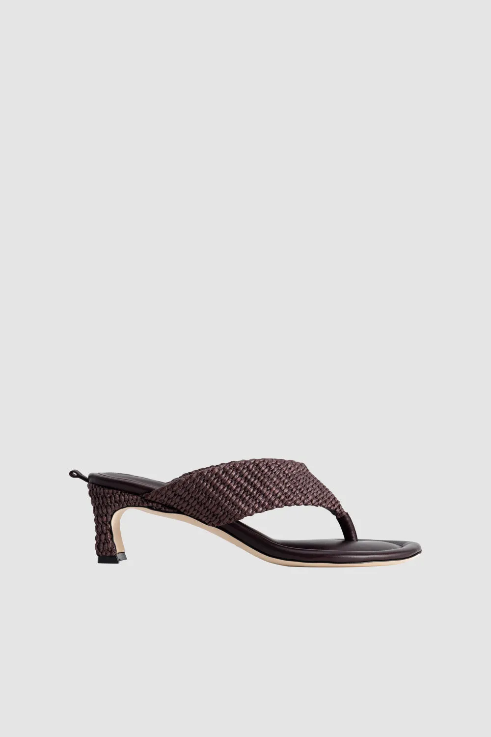 Dasha Heel Grape Raffia sold by BY FAR