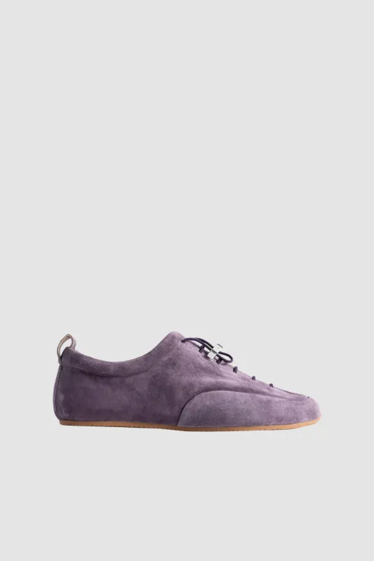 Prudent Deep Purple Suede Leather Sneaker sold by BY FAR